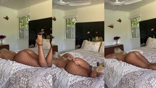 Allie Dunn Naked in Fishnet Onlyfans