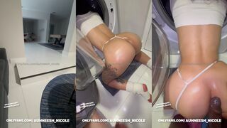 Auhneesh Nicole - Roommates Gets Fucked While Stuck In Dryer