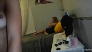 Ambie Bambii Fucking A College Slut on Her Pissed Off Roommates Bed