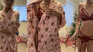 Taylor Gallo xmas lingerie