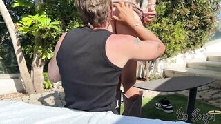 Lia Engel BG Fuck And Cumshot In Garden