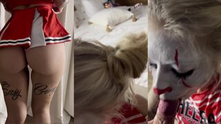 Snow sexy tatted blonde onlyfans clown cheerleader bg