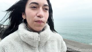 ArtemisCarmona beach cumwalk