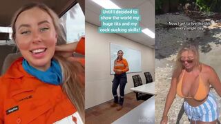 Jaylie Tori works in huge coconut mines