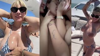 Gabbie Carter Cam - Yacht turn with Stella and Liz