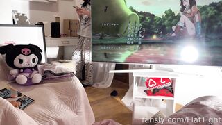 Mia Evelyn_FlatTight - I really wanted a real cock to pee in my ass