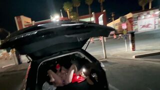 Nicole Niagara Cam girl blindfolded in public