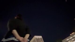 Nicole Niagara Exposed in City Streets (pt 1) - Public Blindfold