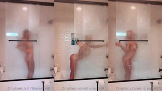Therealbrittfit Leaked Dildo in Shower OnlyFans Video