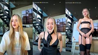 Caroline Zalog live pussy tease back to school 2025/09/08