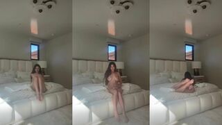 Megnutt naked spreading on her bed
