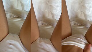 Anna Malygon creamy panties rubbing