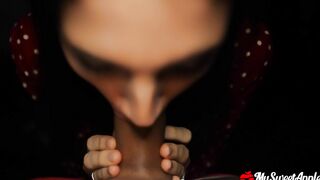 MySweetApple Making Love in White Stockings and TitFuck Cum