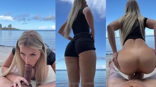Scarlettkissesxo Bg Beach BJ and Ride
