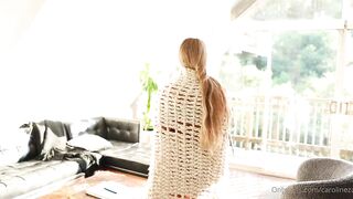 Caroline Zalog - Horny Blonde Improvises a Bikini with Gummy Bears