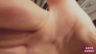 Katekuray - Babe Sticks Dildo In Her Ass In A Clothing Store Fitting Room