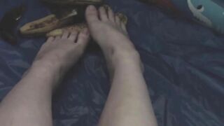 Emma Choice - Babe Masturbates in Pool with Bananas Lubricating Herself