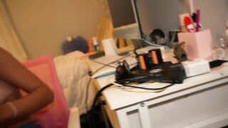 Ambie Bambii - 18 Year Old College Slut Gets Her Face Covered In Cum