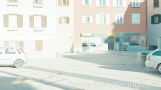 DaringKiara drive to the town center and masturbate in front of strangers on the road