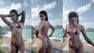Fernanda Mota Farhat Naked on Sea Cliff PPV Onlyfans