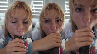 Ambie Bambii bbc blowjob