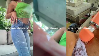 Brooke sexy babe PoV close up solo