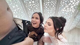Iris Leon, Bratty Maddie Wren - Hot Threesome With Dredd's BBC