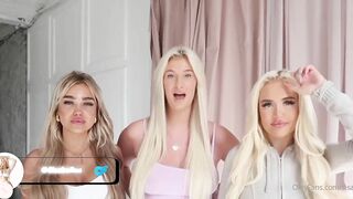 sisabellaa lingerie try on with friends