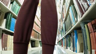 Boba Bitch public masturbating with strangers in my Uni library