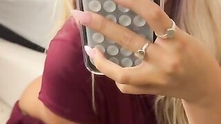 Breckie Hill bare ass panties down