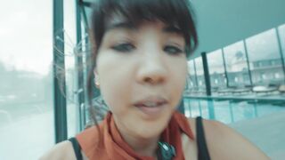 DaringKiara_Masturbating in Front of Strangers on Public Hotel Toilet