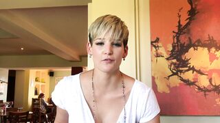 Hannah B red latex doggy creampie