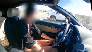 GentlyPerv-FIT GIRLS IN A PUBLIC PARKING LOT They can't stop to see my hard cock