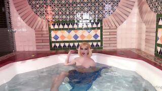 Aery tiefling - zelda bath masturbation