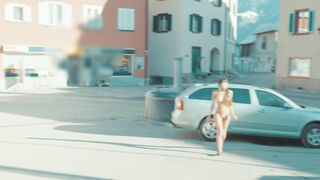 Daring Kiara_Public Anal Plug Enema in City Center