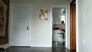 Mollie Magick -- Housewife in an apron giving a BJ