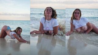 Grace Charis Nude at the Beach