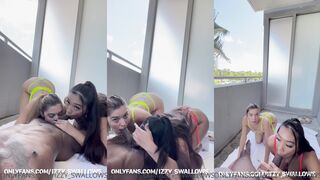 IZZY_SWALLOWS 2 girl swallow a BBC