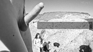 Gentlyperv HANDJOB SLUT BEACH Dickflash for a Slutty little Bitch