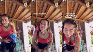 Leonie Buchegger Nip Slip Via Insta Story